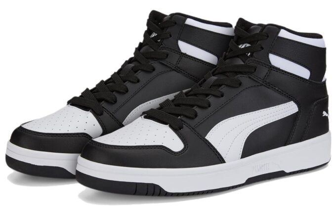 Rebound Layup High Top Sneakers “Black White”