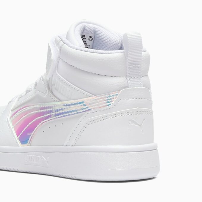 Rebound V6 Shine Little Kids’ Mid-Top Easy On Sneakers Rebound V6 Shine Little Kids’ Mid-Top Easy On Sneakers