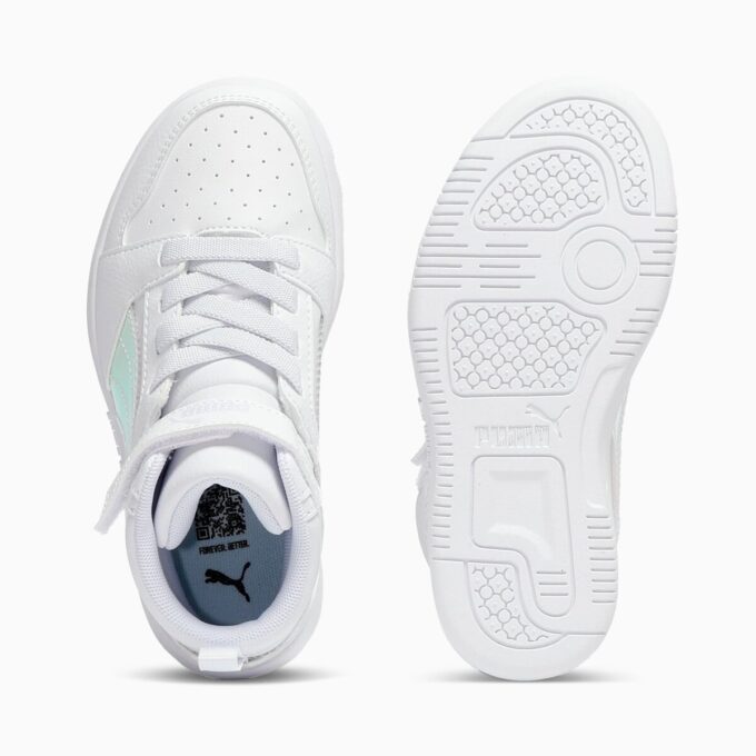 Rebound V6 Shine Little Kids’ Mid-Top Easy On Sneakers Rebound V6 Shine Little Kids’ Mid-Top Easy On Sneakers