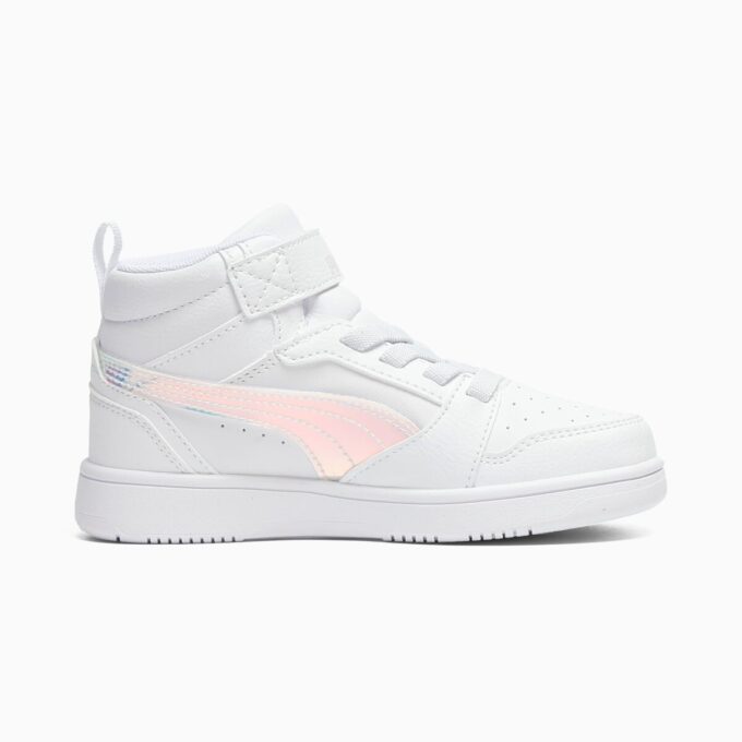 Rebound V6 Shine Little Kids’ Mid-Top Easy On Sneakers Rebound V6 Shine Little Kids’ Mid-Top Easy On Sneakers