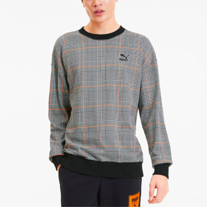 Rechack Pack Crew Sweatshirt “Grey Black White Orange”