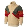 Retro Block Sherpa Jacket “Brown Red Green”