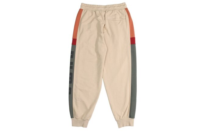 Retro Block Sweatpant “Beige Grey Red Black”