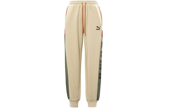 Retro Block Sweatpant “Beige Grey Red Black”
