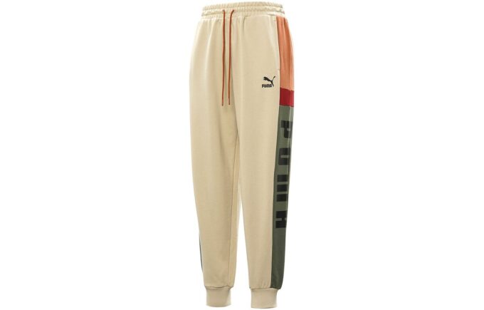 Retro Block Sweatpant “Beige Grey Red Black”