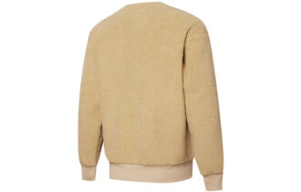Retro Sherpa Crew Neck Sweatshirt “Brown”