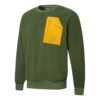 Retro Sherpa Crew Neck Sweatshirt “Green”