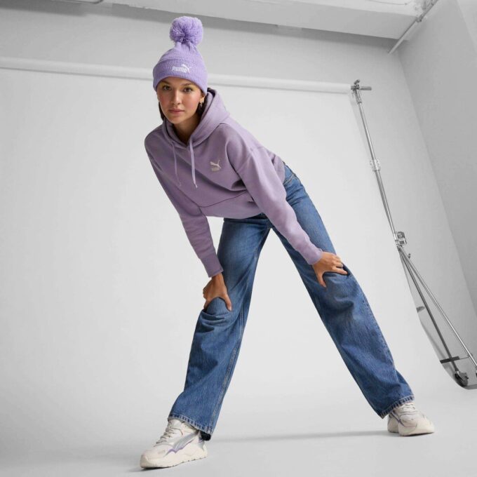 Ribbed Pom Pom Beanie