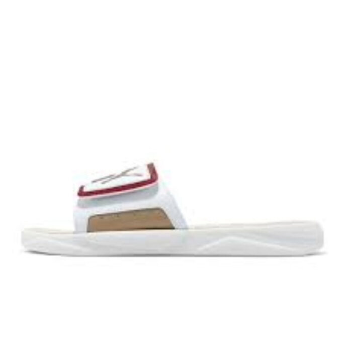 Royalcat Comfort Slides “White Red Gold”