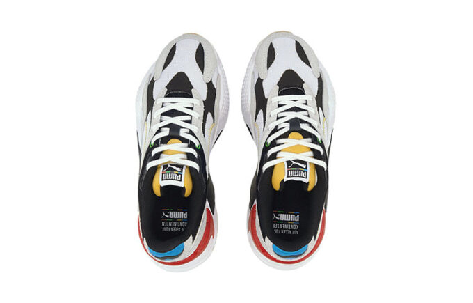 Rs-x Big Boys Black White Red Low Tops Sports Shoe “Black White Gray”