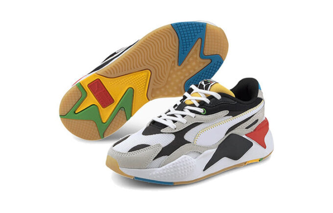 Rs-x Big Boys Black White Red Low Tops Sports Shoe “Black White Gray”