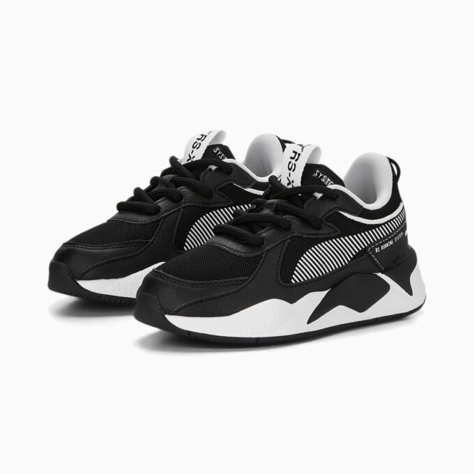 RS-X Black & White Little Kids’ Sneakers