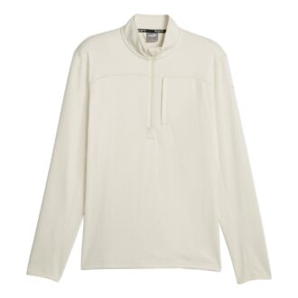 Run Microfleece 1/2 ZIP Sweater “White”