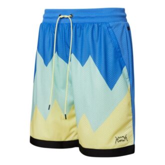 Scholarship Basketball Shorts “Blu Green Yellow”