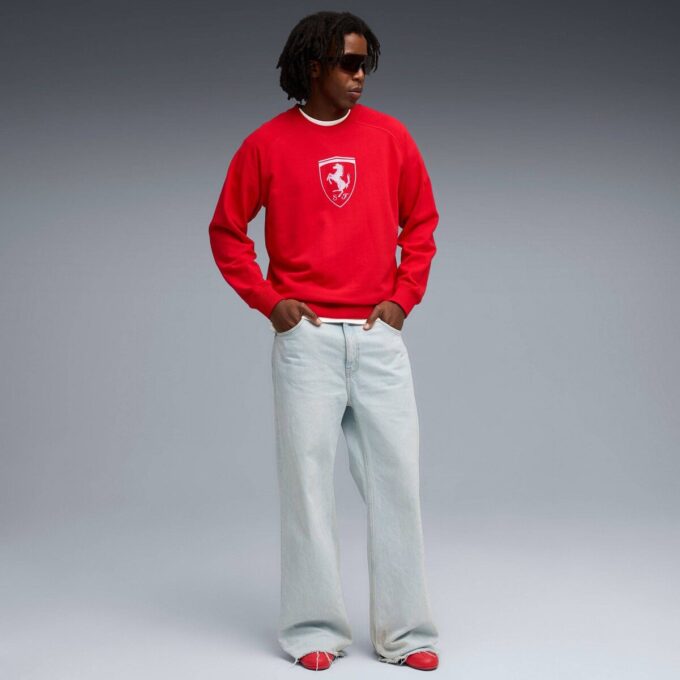 Scuderia Ferrari Men Motorsport Crew Neck Sweatshirt Scuderia Ferrari Men Motorsport Crew Neck Sweatshirt