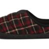 Scuff Flannel Slip-On “Black Red”