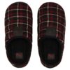 Scuff Flannel Slip-On “Black Red”