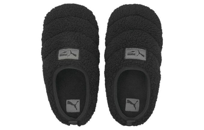 Scuff Sherpa Slippers “Black”