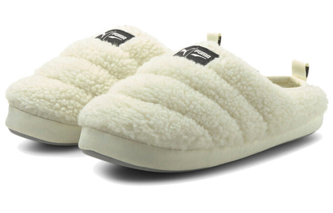Scuff Sherpa Slippers “Whisper White”