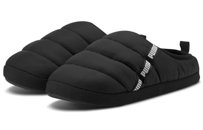 Scuff Slippers “Black White”