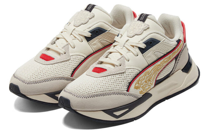 Shoes Sports Casual Shoes “Cream Black Red”