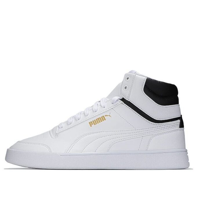 Shuffle Mid “White Black Gold”