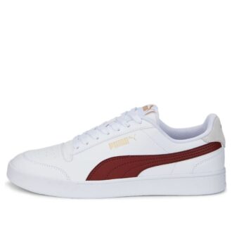 Shuffle Trainers “White Burgundy”