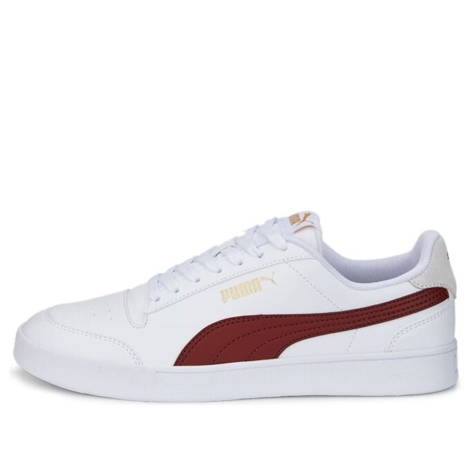 Shuffle Trainers “White Burgundy”