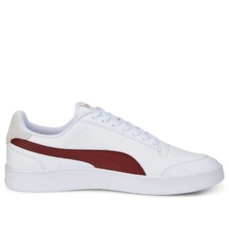 Shuffle Trainers “White Burgundy”