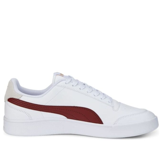 Shuffle Trainers “White Burgundy”