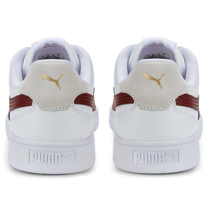 Shuffle Trainers “White Burgundy”