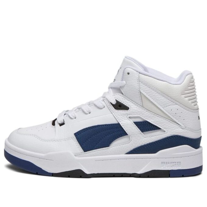 Slipstream High Cracked Leather “White Navy”