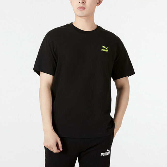 Slogan Sportswear Tee “Black”