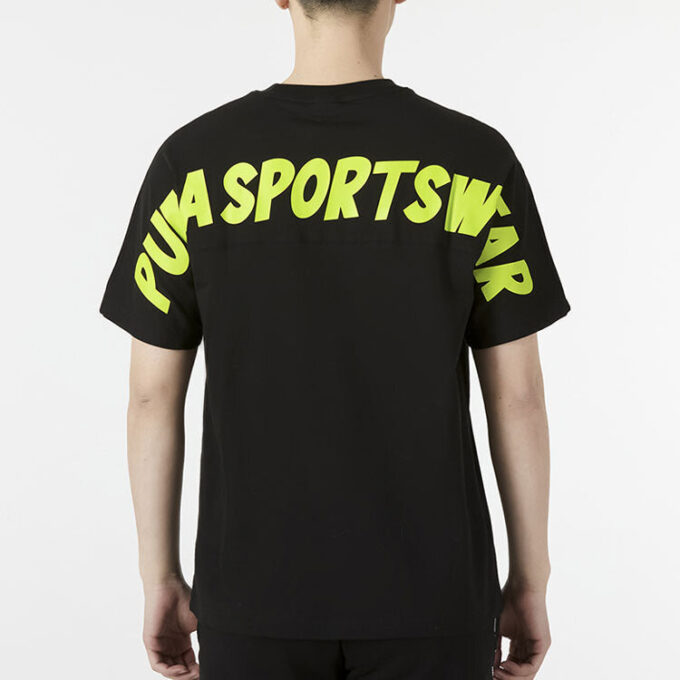Slogan Sportswear Tee “Black”