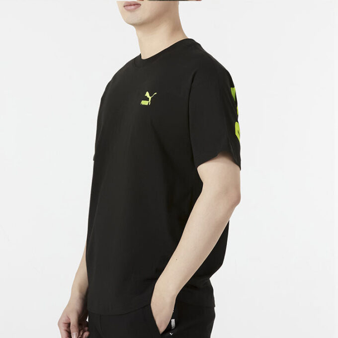 Slogan Sportswear Tee “Black”