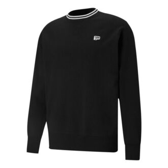 Small Logo Crew Neck Sweatshirts “Black White” Small Logo Crew Neck Sweatshirts “Black White”