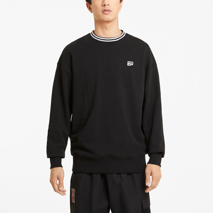 Small Logo Crew Neck Sweatshirts “Black White”