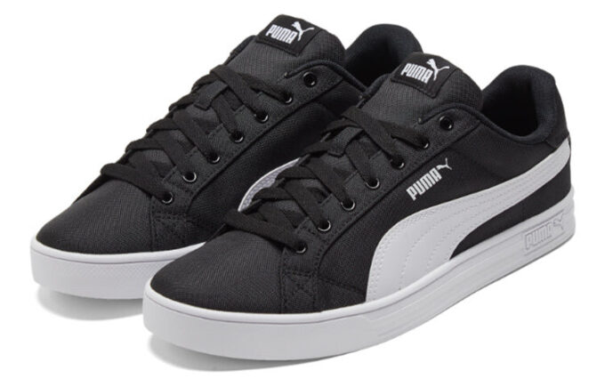 Smash Vulc Retro Casual Skateboarding Shoes Unisex Black