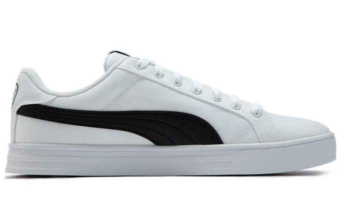 Smash Vulc Retro Casual Skateboarding Shoes Unisex White Black Shoe “White Black”