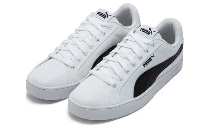 Smash Vulc Retro Casual Skateboarding Shoes Unisex White Black Shoe “White Black”