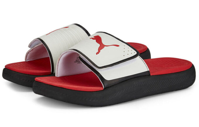 Softride Slide “White Black Red”