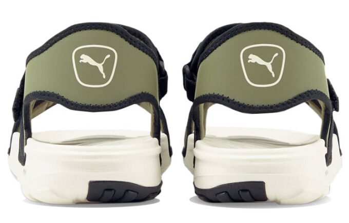 Softride Slide “White Dark Green Moss”