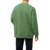 Solid Color Logo Round Neck Pullover Long Sleeves Unisex Green