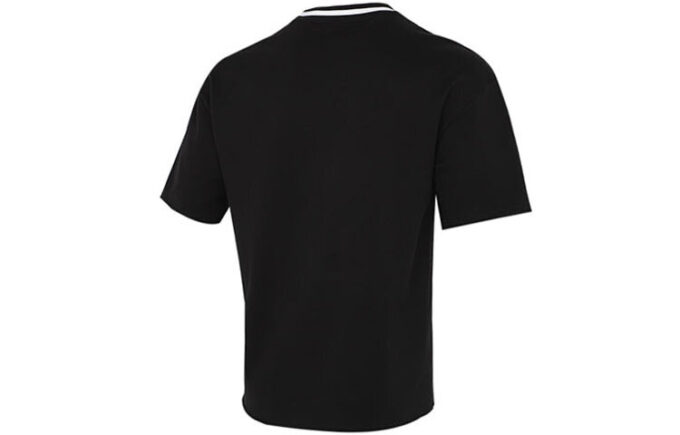 Solid Men Round Neck T-Shirt “Black”
