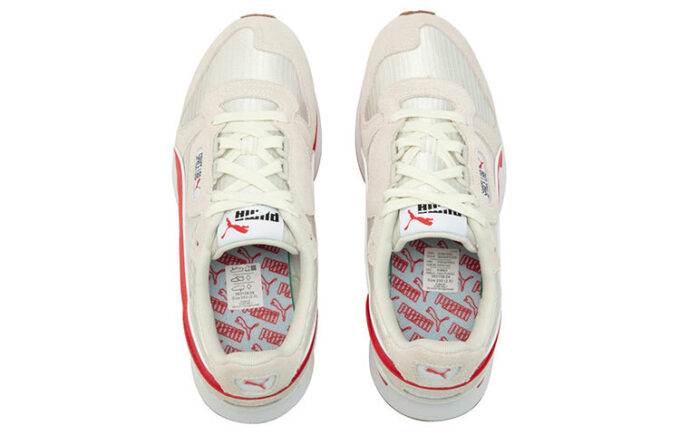 Space Lab Athleisure Casual Sports Shoe Unisex White Red