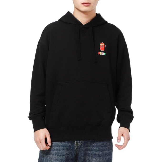 Sports Casual Cartoon Printed Men”s Black