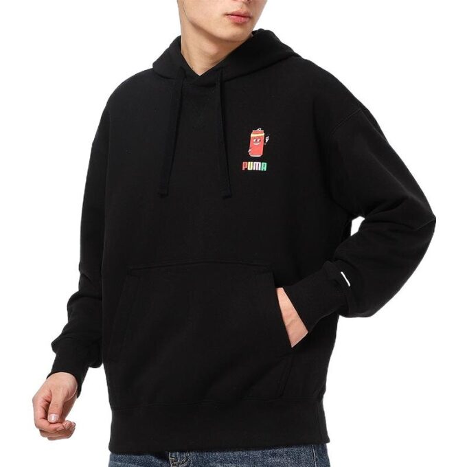 Sports Casual Cartoon Printed Men”s Black