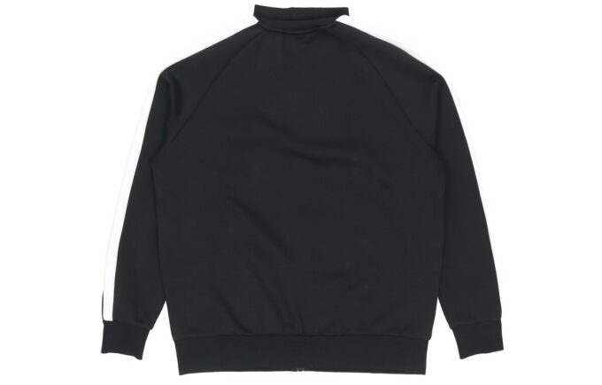 Sports Leisure Knitted Stand-up Collar Jacket Men”s Black