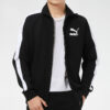 Sports Leisure Knitted Stand-up Collar Jacket Men”s Black