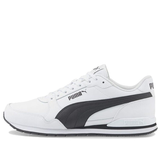 ST Runner v3 Leather “White Black”